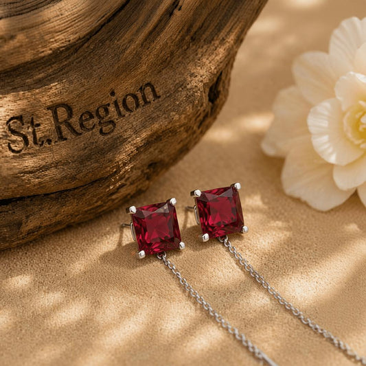 silver stud earrings for women St.Region