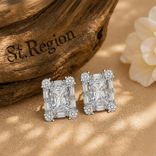 cubic zirconia drop earrings for party St.Region