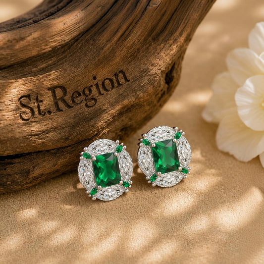 silver stud earrings for women St.Region