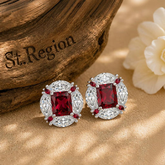 cubic zirconia drop earrings for party St.Region