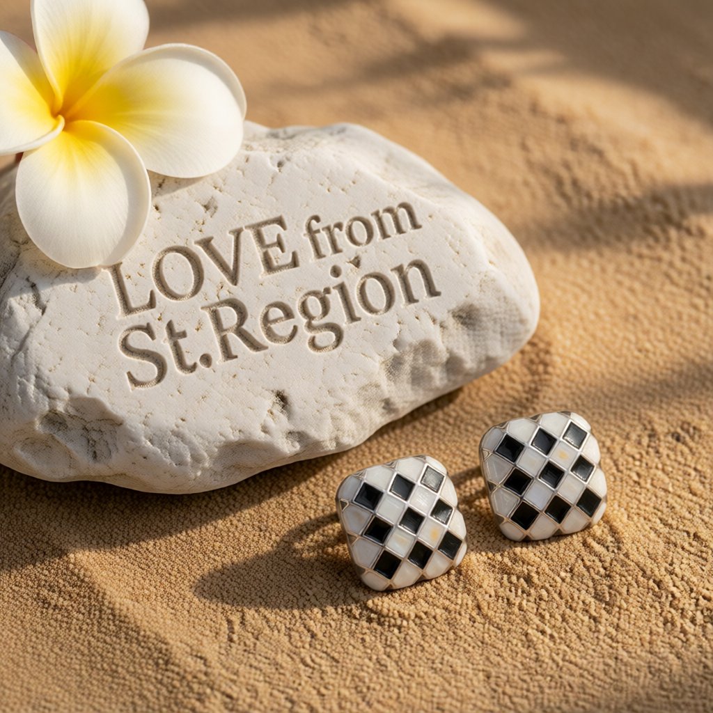 Black & White Silver-Plated Checkerboard Square Stud Earrings
