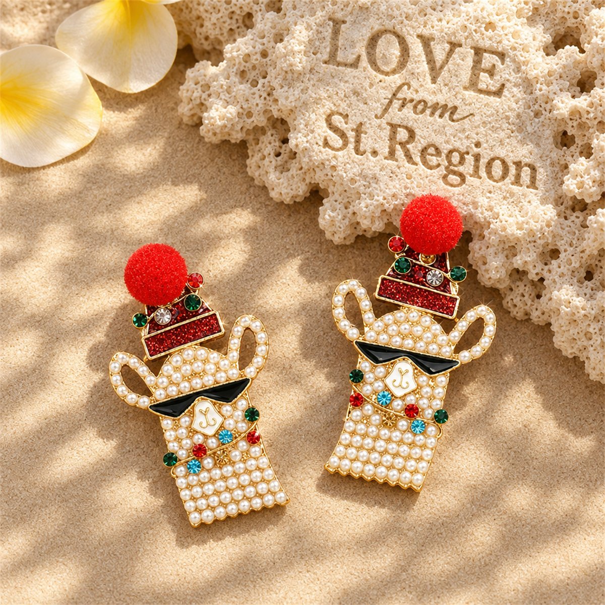 Cubic Zirconia and  Pearl 18K Gold-Plated Alpaca Drop Earrings, gold drop earrings for women, lifestyle look