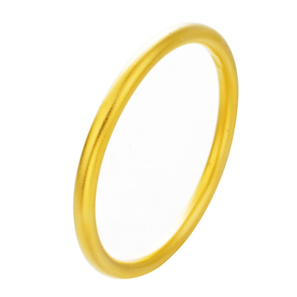18K Gold-Plated Frosted Bangle, gold bangle bracelet, everyday style, front view
