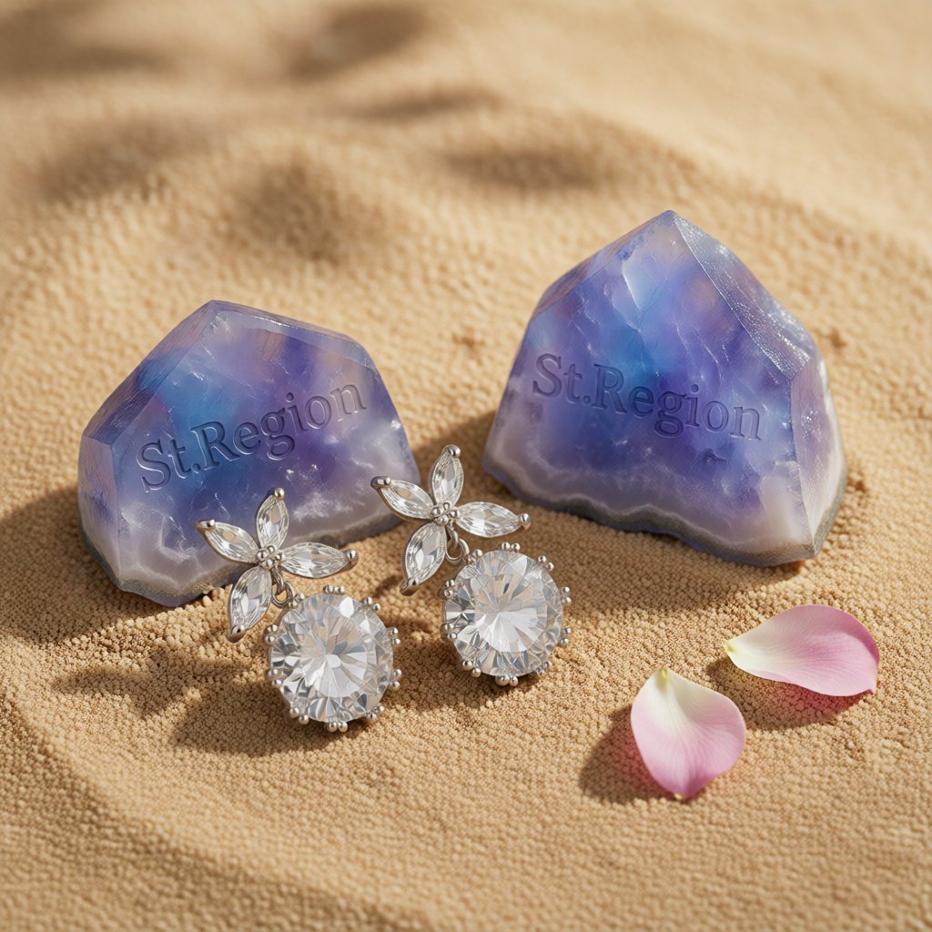 Crystal and Silver-Plated Butterfly and Ball Drop Earrings, silver drop earrings for women, detail close-up