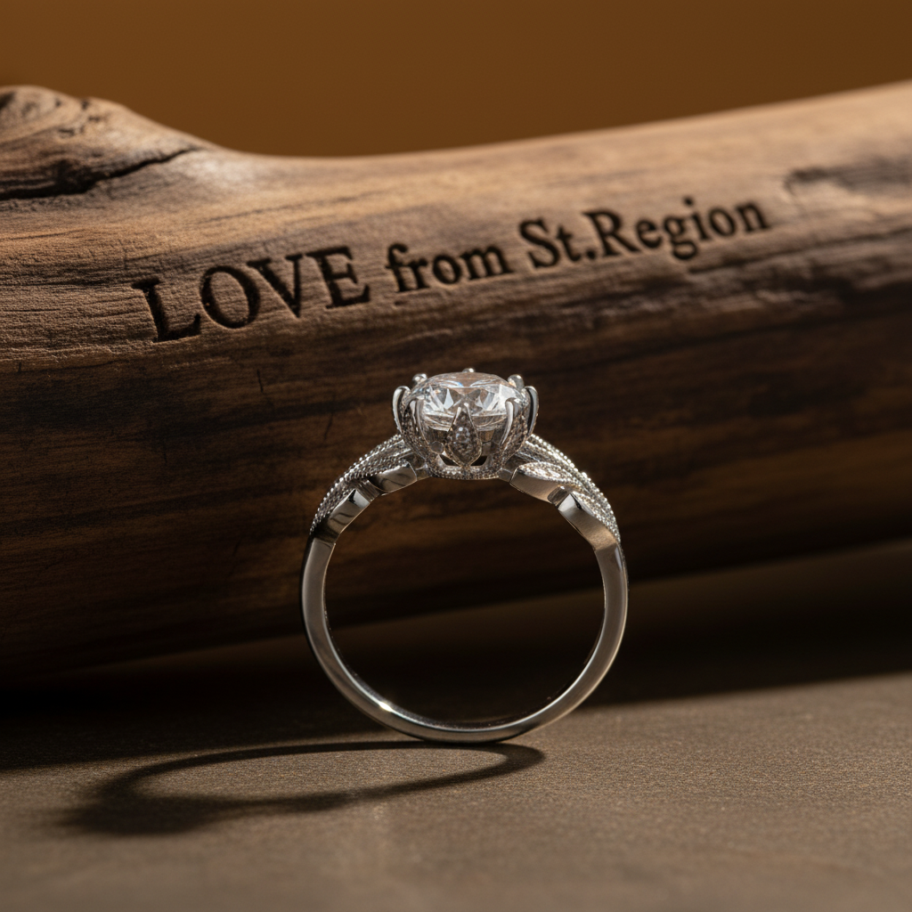 Crystal & Silver-Plated Prong-Set Floral Cocktail Ring - Street Region