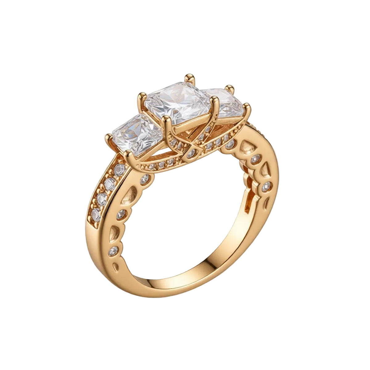 Crystal & Cubic Zirconia Princess-Cut Band Ring - Street Region