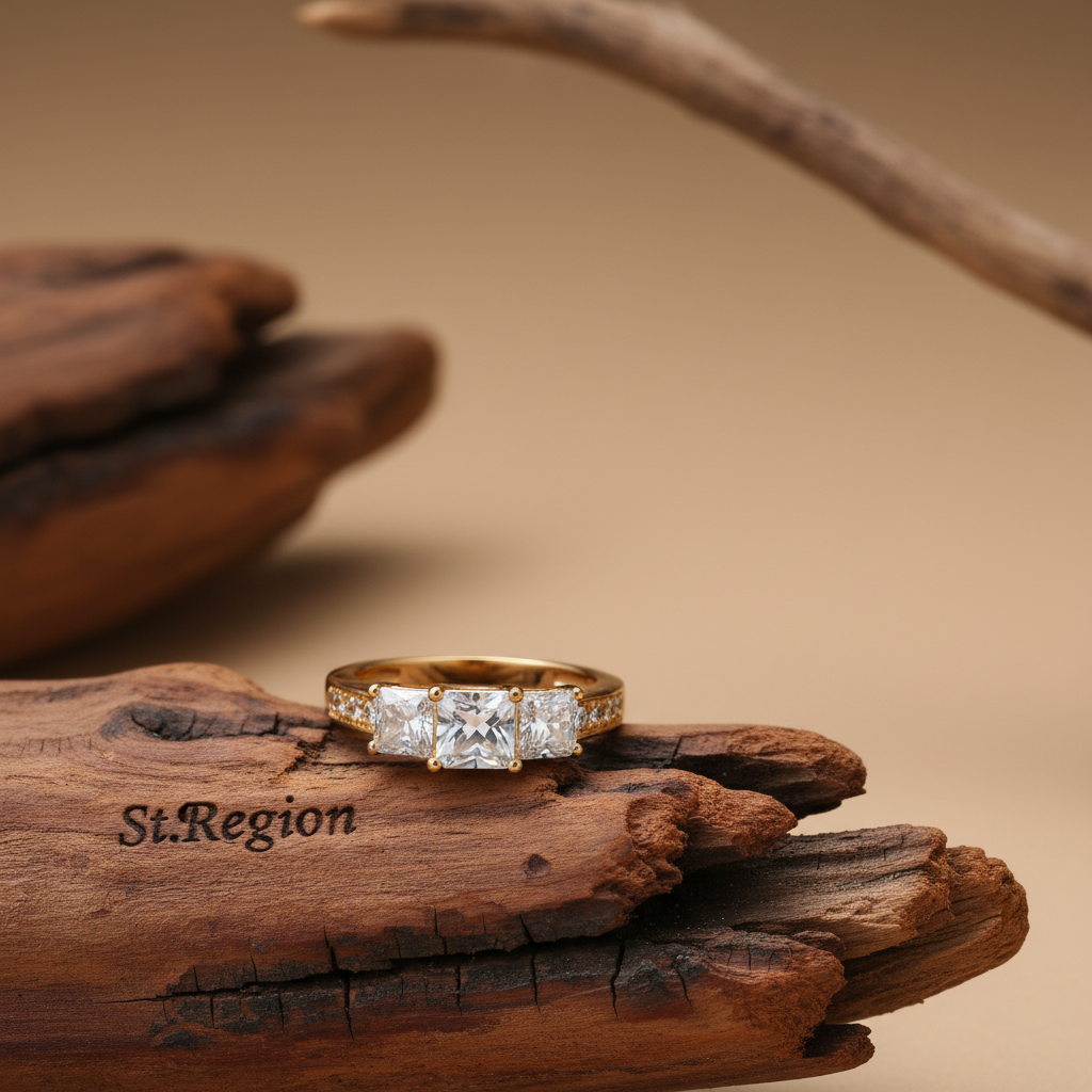 Crystal & Cubic Zirconia Princess-Cut Band Ring - Street Region