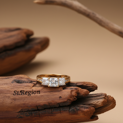 Crystal & Cubic Zirconia Princess-Cut Band Ring - Street Region