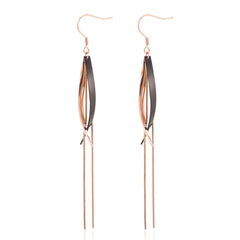 18K Rose Gold-Plated Hook Drop Earring