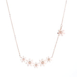 18k Rose Gold-Plated Linking Mums Pendant Necklace - streetregion