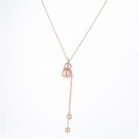 18k Rose Gold-Plated Calabash & Bead Pendant Necklace