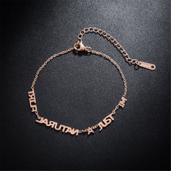 18K Rose Gold-Plated 'Just A Natural Flirt' Anklet