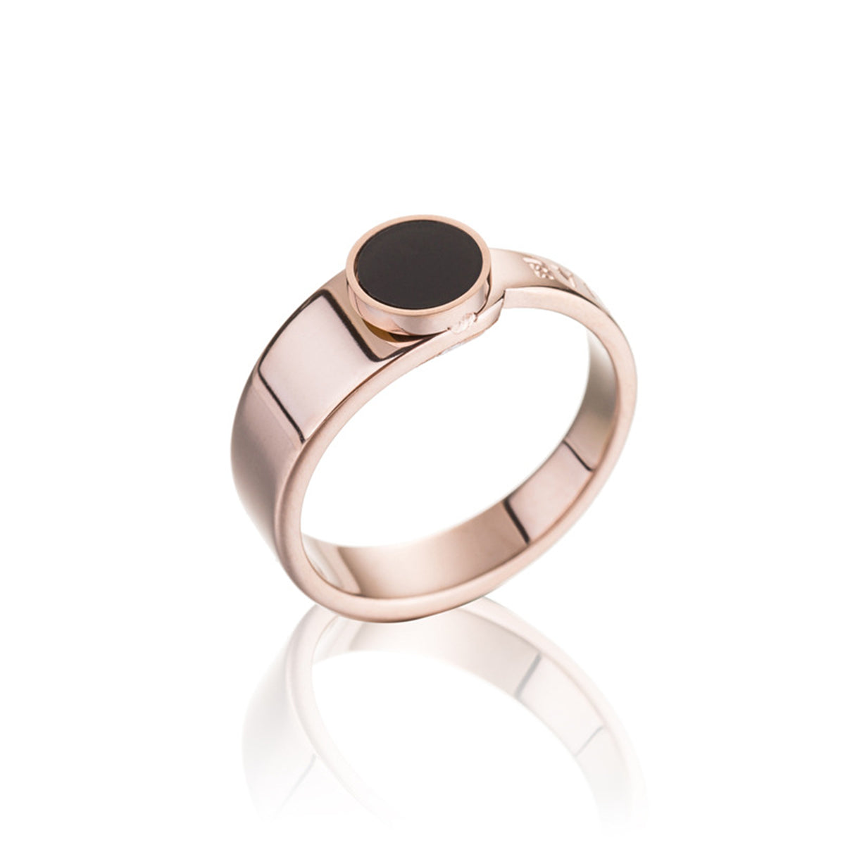 Black & 18K Rose Gold-Plated 'Bvicurl' Ring