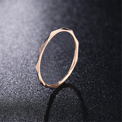 18k Rose Gold-Plated Cut Band - streetregion