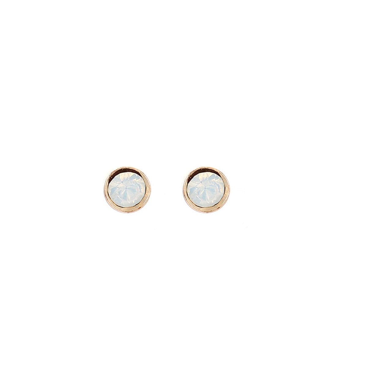 Pink Cubic Zirconia & 18K Gold-Plated Flower Stud Earrings Set
