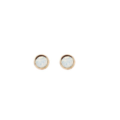 Pink Cubic Zirconia & 18K Gold-Plated Flower Stud Earrings Set