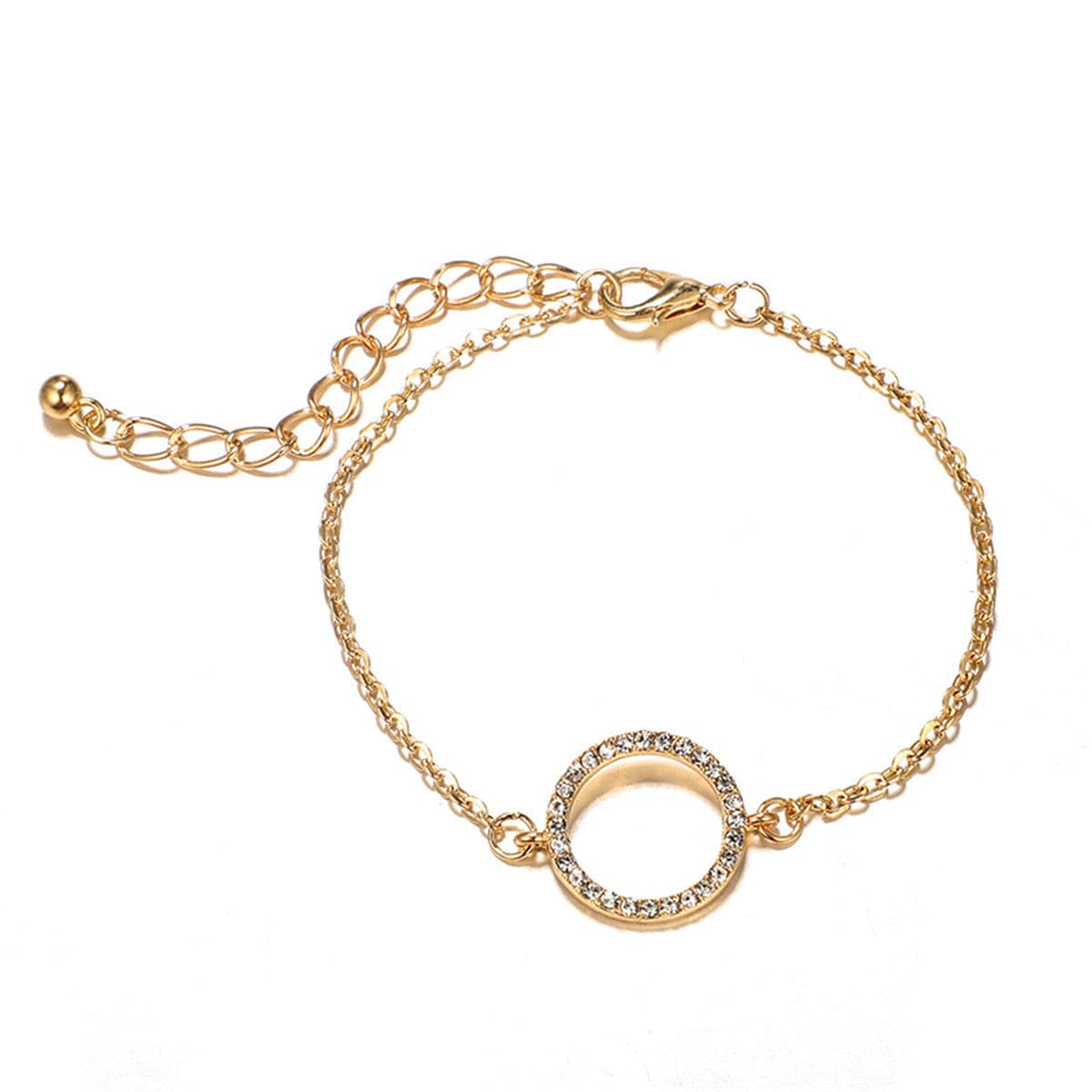 Cubic Zirconia & 18K Gold-Plated Arrow Cuff & Bracelet Set