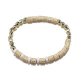 Turquoise & 18K Gold-Plated Hamsa Heart Bracelet Set