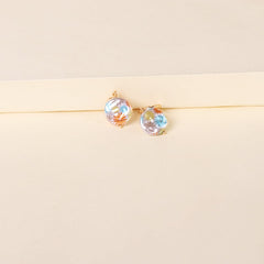 White Floral Pearl & 18K Gold-Plated Round Drop Earrings