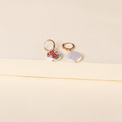 Peony Floral Pearl & 18K Gold-Plated Drop Earrings