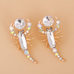 Blush Pastel Crystal & Cubic Zirconia Scorpion Stud Earrings