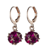 Rose Crystal & 18k Rose Gold-Plated Drop Earrings