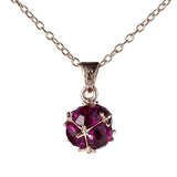 Rose Crystal & 18k Rose Gold-Plated Pendant Necklace