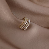 Pearl & Cubic Zirconia Ear Cuffs