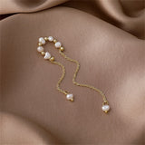 Pearl & 18k Gold-Plated Tassel Ear Cuff