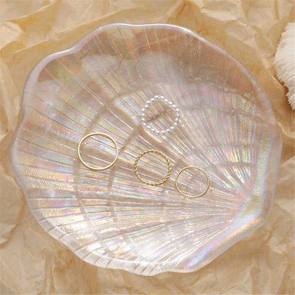 Pearl & 18K Gold-Plated Ring Set