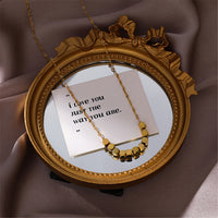 Goldtone Cube Necklace
