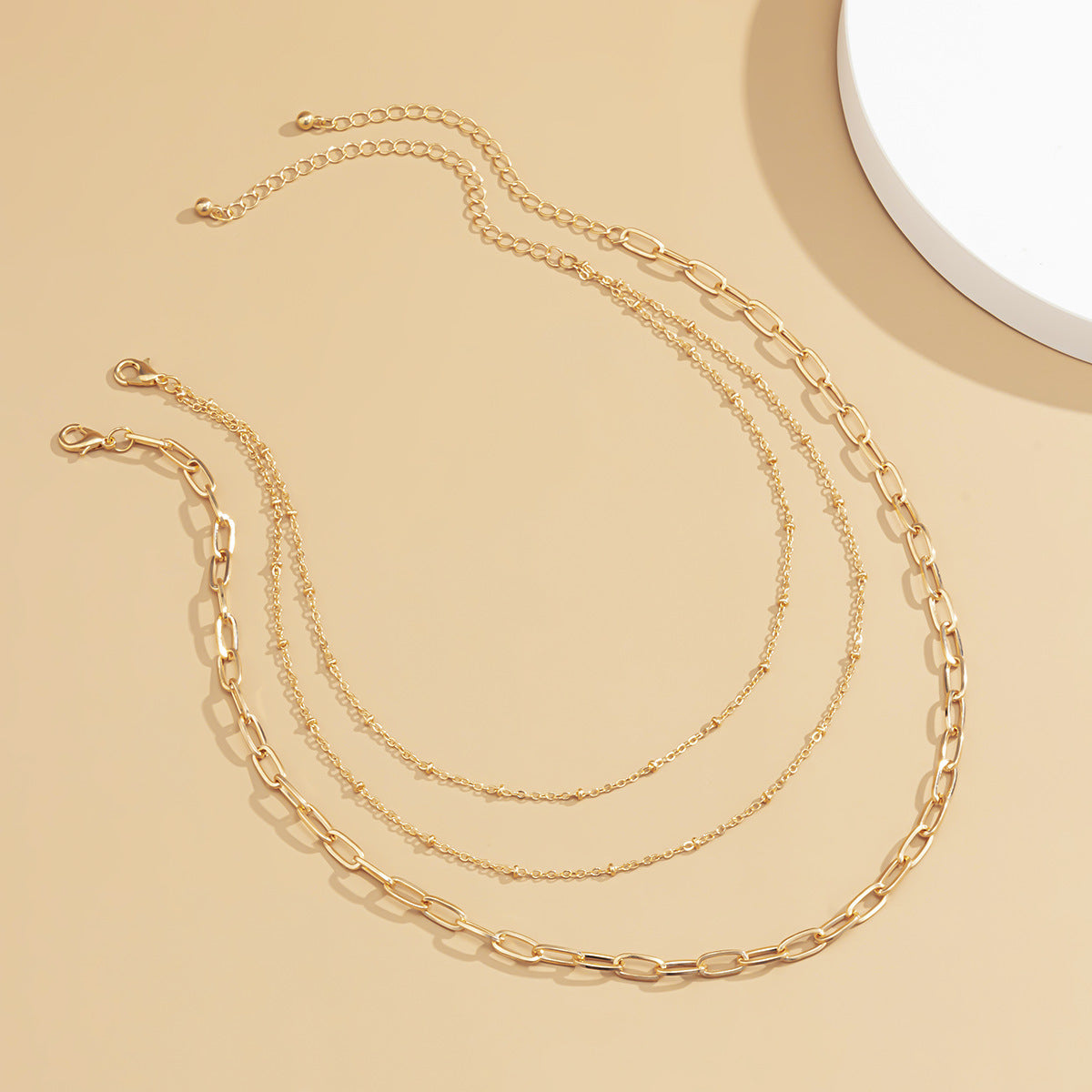 18K Gold-Plated Layered Necklace Set
