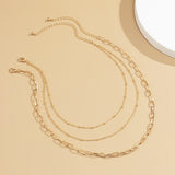 18k Gold-Plated Layered Necklace Set