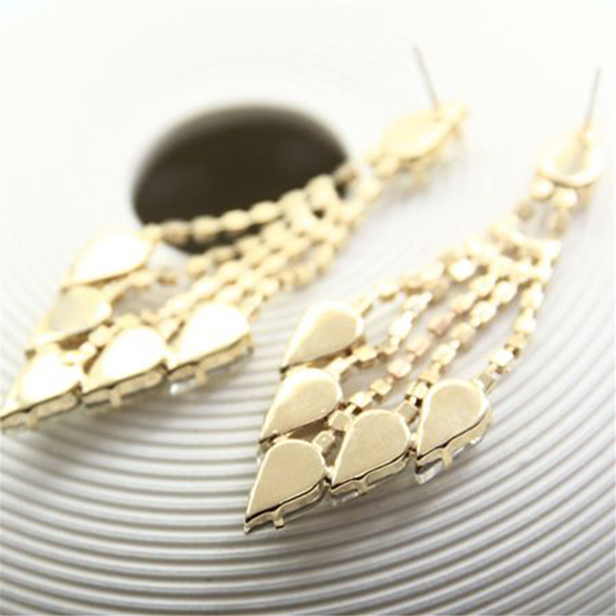 Crystal & Cubic Zirconia Tassel Drop Earrings