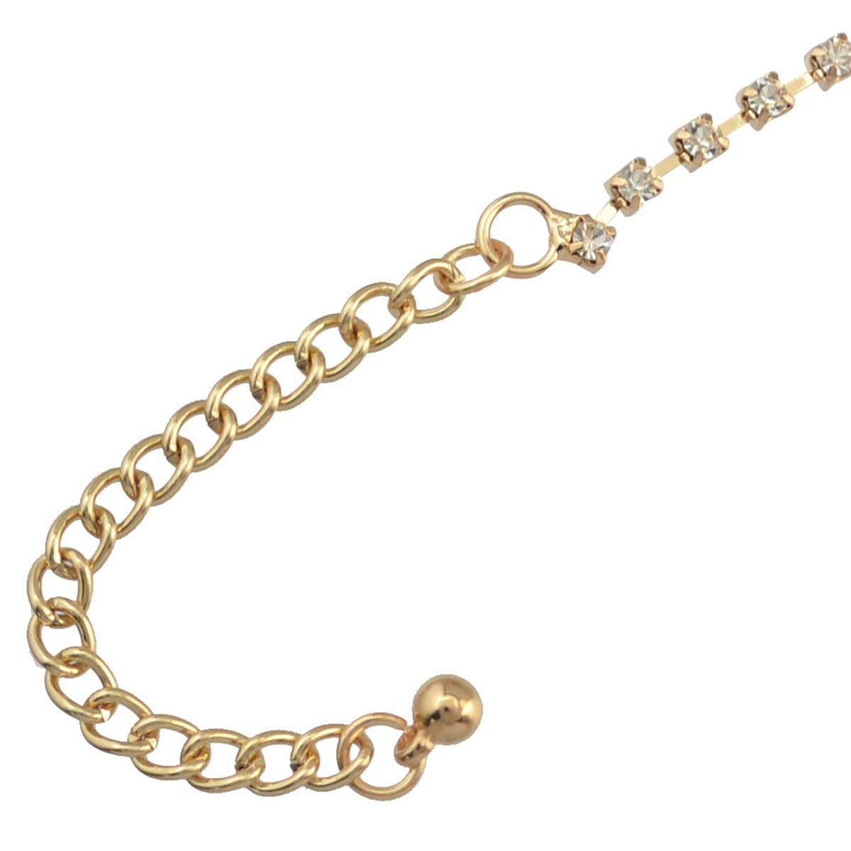 18k Gold-Plated & White cubic zirconia Choker Necklace - streetregion