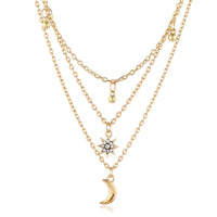 Cubic Zirconia & 18k Gold-Plated Celestial Choker Necklace