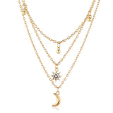 Cubic Zirconia & 18k Gold-Plated Celestial Choker Necklace