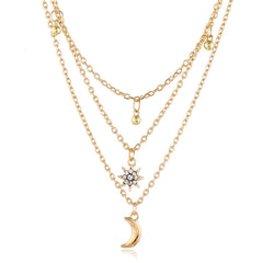 Cubic Zirconia & 18K Gold-Plated Celestial Choker Necklace