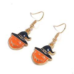 Orange & 18K Gold-Plated Pumpkin Drop Earrings