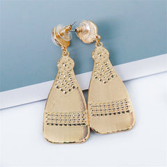 Pearl & Enamel 18K Gold-Plated Sparkling Champagne Drop Earrings
