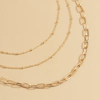 18k Gold-Plated Layered Necklace Set