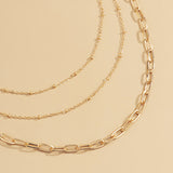18k Gold-Plated Layered Necklace Set