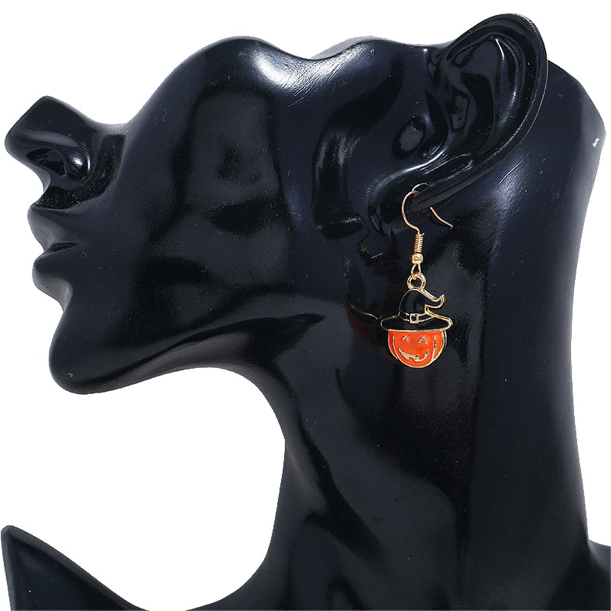Orange & 18K Gold-Plated Pumpkin Drop Earrings