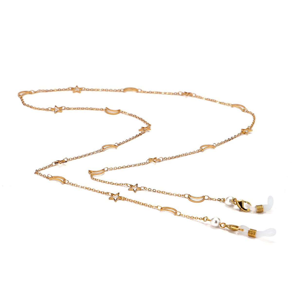 Pearl & 18K Gold-Plated Celestial Station Glasses Chain