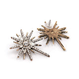 Cubic Zirconia & Crystal Star Stud Earrings
