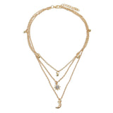 Cubic Zirconia & 18k Gold-Plated Celestial Choker Necklace