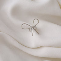 Silver-Plated Bow Ear Cuff