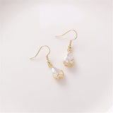 18k Gold-Plated & Crystal Floral Drop Earrings