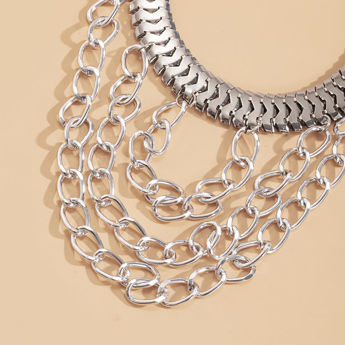 Silver-Plated Snake Chain Layered-Tassel Anklet, silver anklet bracelet, everyday style, styled look