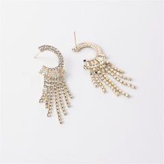 Crystal & Cubic Zirconia Tassel Drop Earrings